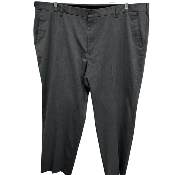 Van Heusen Mens Gray Straight Fit Dress Pants Size 44x30 Made In Vietnam Tailore - Picture 1 of 9